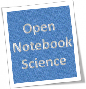 Image of Open Notebook Science sign